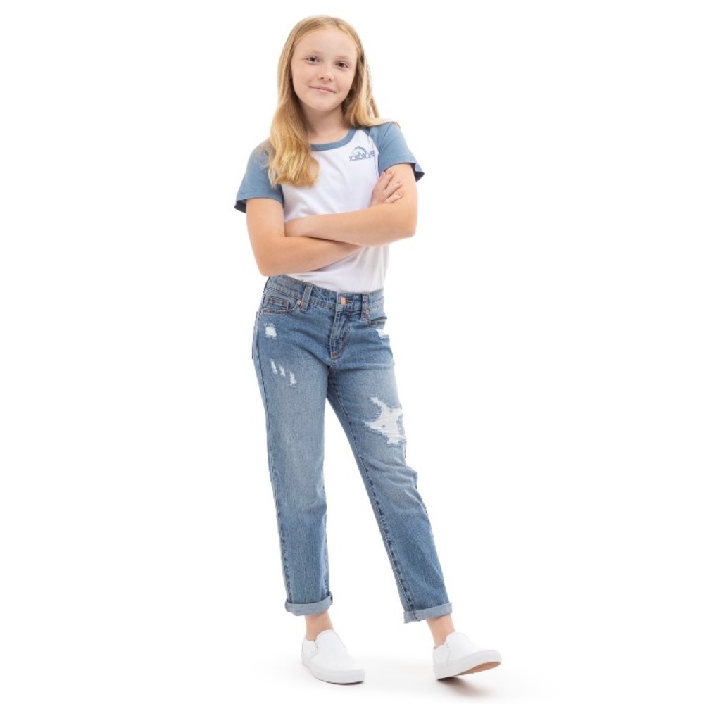 🎉Host Pick🎉Girls Jordache High Rise Girlfriend Jean in Medium Enzyme NWOT